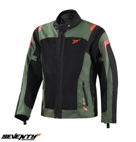 Geaca Seventy SD-JT66 Sahara verde military/rosu