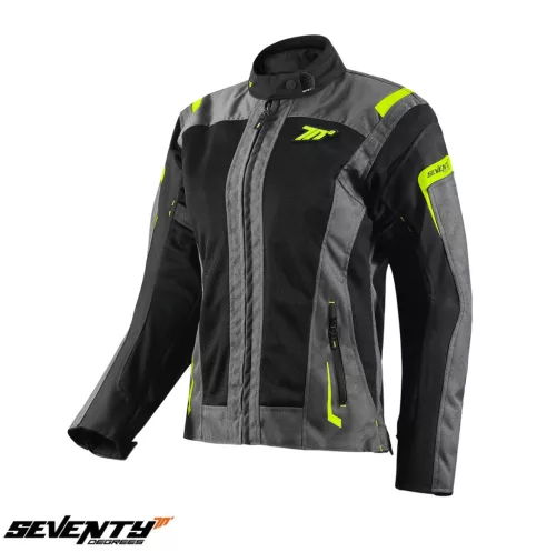 Geaca dama Seventy SD-JT68 Sahara gri/galben fluor