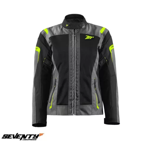 Geaca dama Seventy SD-JT68 Sahara gri/galben fluor