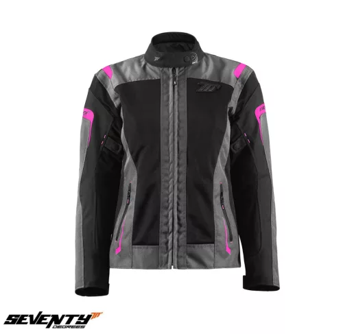 Geaca dama Seventy SD-JT68 Sahara gri/fuchsia