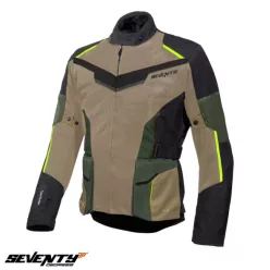 Geaca Seventy SD-JT70 Atacama nisipiu/verde/galben fluor