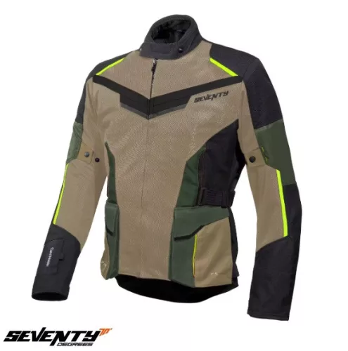 Geaca Seventy SD-JT70 Atacama nisipiu/verde/galben fluor