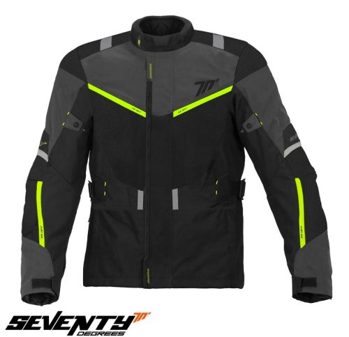 Geaca barbati Touring Seventy iarna model SD-JT83 culoare: negru/galben fluor - Negru/galben fluor