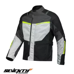 Geaca Seventy SD-JT83 Tonale negru/gri/galben fluor