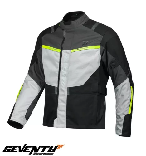Geaca Seventy SD-JT83 Tonale negru/gri/galben fluor