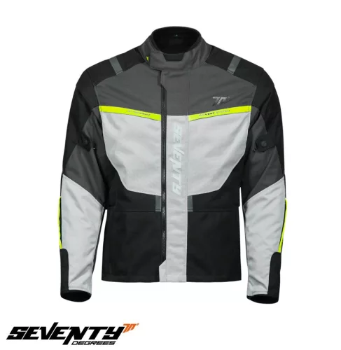 Geaca Seventy SD-JT83 Tonale negru/gri/galben fluor
