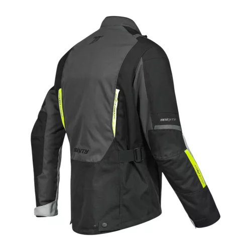Geaca Seventy SD-JT83 Tonale negru/gri/galben fluor