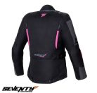 Geaca femei Touring Seventy iarna model SD-JT85 culoare: negru/roz - Negru/roz
