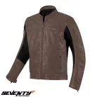 Geaca barbati piele Urban Seventy vara SD-JL4 Legend Classic maro