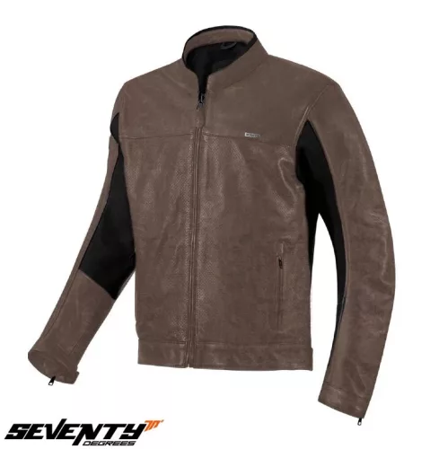 Geaca barbati piele Urban Seventy vara SD-JL4 Legend Classic maro