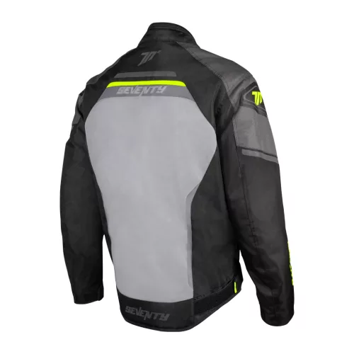 Geaca barbati Seventy SD-JR65 Piston negru/gri/galben fluor