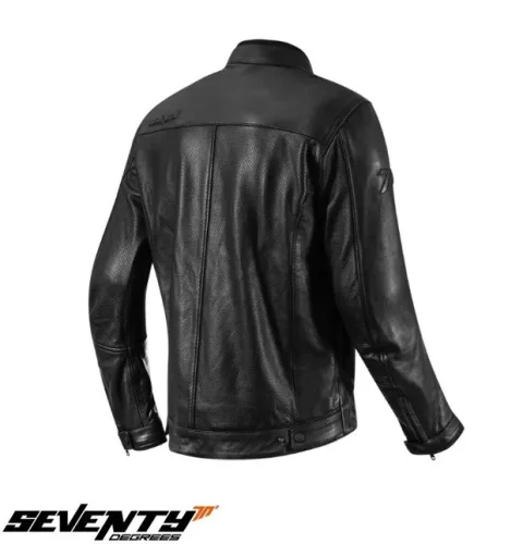 Geaca barbati piele Urban Seventy vara SD-JL4 Legend Classic negru