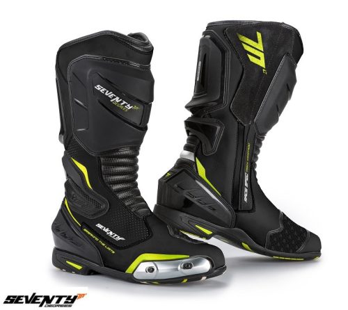 Ghete Racing Unisex Seventy model SD-BR1 negru/galben fluo