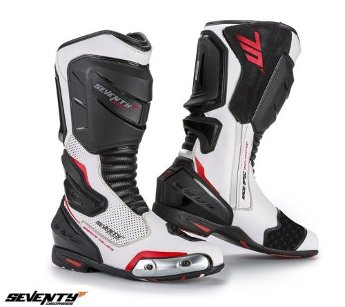 Ghete Racing Unisex Seventy model SD-BR1 culoare: alb/rosu - Alb/rosu