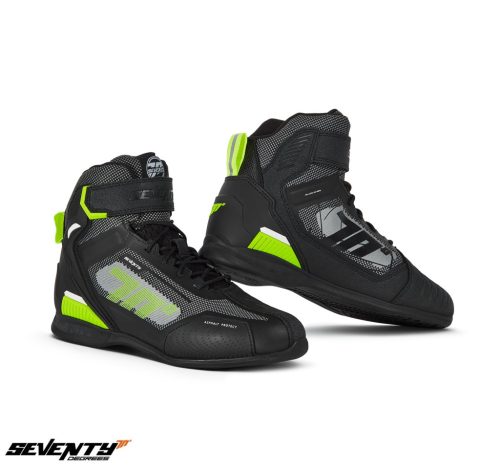 Ghete Racing Unisex Seventy SD-BR2 Veloce negru/galben fluor - Negru/galben fluor