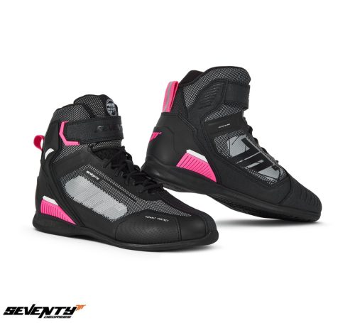 Ghete Racing femei Seventy model SD-BR2 Veloce culoare: negru/roz - Negru/roz
