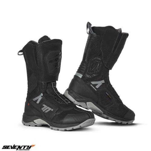 Ghete Adventure Unisex Seventy model SD-BA6 Stelvio culoare: negru/gri - Negru/gri