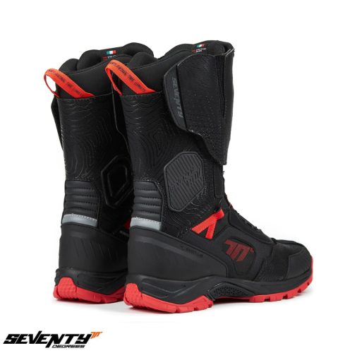 Ghete Adventure Unisex Seventy SD-BA6 Stelvio negru/rosu