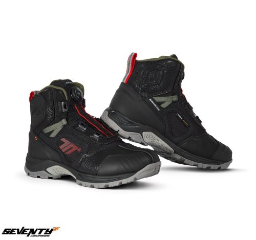 Ghete Adventure Unisex Seventy model SD-BA7 Stelvio culoare: negru/rosu/verde - Negru/rosu/verde