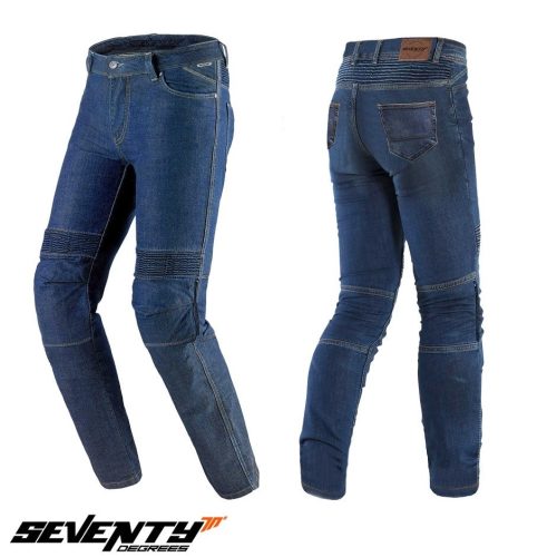 Blugi barbati Seventy model SD-PJ6 tip Slim fit culoare: albastru (insertii Aramid Kevlar) - Albastru