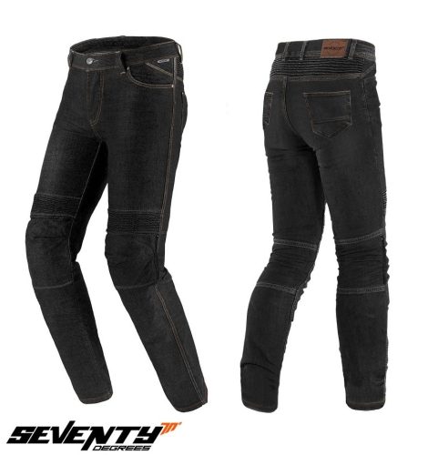 Blugi femei Seventy model SD-PJ8 tip Slim fit culoare: negru (cu insertii Aramid Kevlar) - Negru
