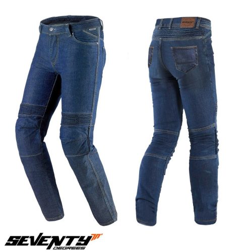 Blugi femei Seventy model SD-PJ8 tip Slim fit culoare: albastru (insertii Aramid Kevlar) - Albastru