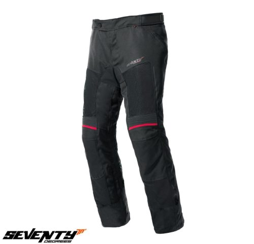 Pantaloni moto Touring unisex Seventy vara model SD-PT22 culoare: negru - Negru