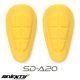 Set protectii sold Seventy model SD-A20 - culoare: galben - (set 2 bucati) - compatibile cu blugii moto Seventy