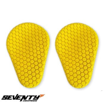 Set protectii universale Multiposition Ultra Flex Seventy model SD-A26 - culoare: galben - set 2 bucati - protectii umeri, coate, antebrat, genunchi, tibieold
