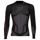 Bluza moto termica (de compresie) Seventy model SD-CT1 culoare: negru/gri - unisex - Negru/gri