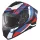 Casca SMK TYPHOON STYLE alb/albastru/rosu