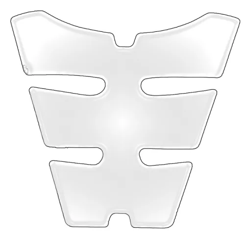 Protecție rezervor (tank pad) V Parts mică transparentă SS-527-TR