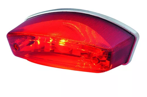 Stop Highsider Monster universal cu lampă număr, roșu/transparent (bucată)