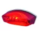 Stop Highsider Monster universal cu lampă număr, roșu/transparent (bucată)