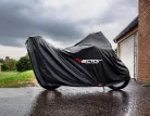Husă moto/scuter Vector H2O interior/exterior, pentru motociclete cu topcase și parbriz, negru, mărime S