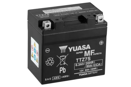 Baterie moto Yuasa TTZ7S activată din fabrică, 12V 6,3Ah