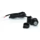 Priză USB Bihr 12V cu prindere pe ghidon UA-001