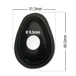 Capace obturare semnalizatoare Bihr negre (set 4 buc) WHSY2