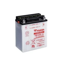   Baterie moto Yuasa YB12AL-A convențională fără electrolit, 12V 12,6Ah