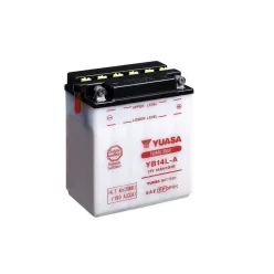   Baterie moto Yuasa YB14L-A convențională fără electrolit, 12V 14,7Ah
