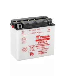   Baterie moto Yuasa YB18L-A convențională fără electrolit, 12V 18,9Ah