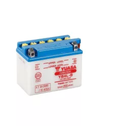   Baterie moto Yuasa YB4L-B convențională fără electrolit, 12V 4,2Ah