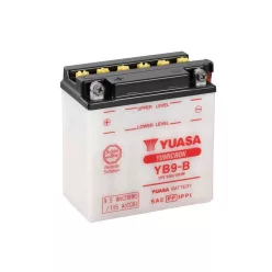   Baterie moto Yuasa YB9-B convențională fără electrolit, 12V 9,5Ah