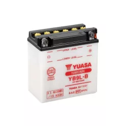   Baterie moto Yuasa YB9L-B convențională fără electrolit, 12V 9,5Ah