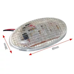   Module LED semnalizare Bihr Œil, lentilă transparentă (pereche), mari YM-1813LED