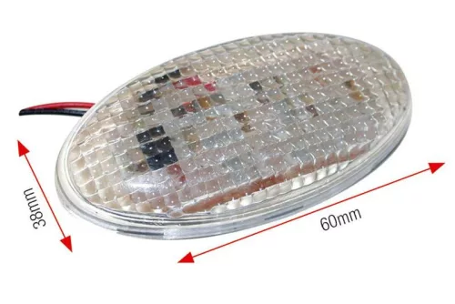 Module LED semnalizare Bihr Œil, lentilă transparentă (pereche), mari YM-1813LED