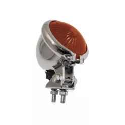   Stop Highsider stil Bates LED, corp crom, dispersor roșu (bucată)