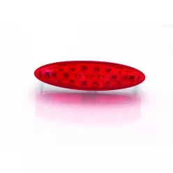   Stop LED Bihr model mic roșu cu lampă număr, universal YM-2857AELED