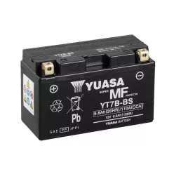 Baterie moto Yuasa YT7B activată din fabrică, 12V 6,8Ah