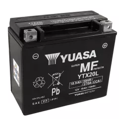 Baterie moto Yuasa YTX20L activată din fabrică, 12V 18Ah